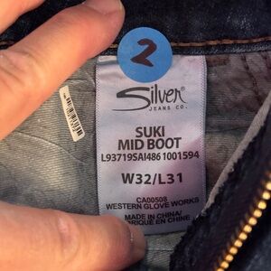 Silver Jeans (Suki Mid Boot) size W32/L31